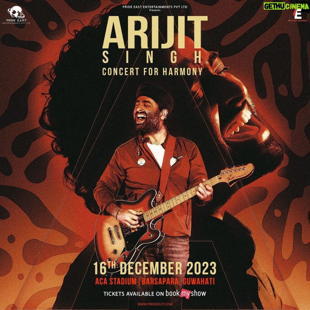 Arijit Singh Instagram - Guwahati! See you all on 16th December,2023 Get your tickets on : https://in.bookmyshow.com/events/arijit-singh-concert-for-harmony/ET00376418 @newsliveghy @time8news @nelivetv @rang_channel @rinikibhuyansharma @sevenentertainment #arijitsingh #arijitsinghlive #arijitsinghliveinconcert #liveconcert #concerts #guwahati Guwahati, Assam