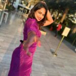 Ariyana Glory Instagram - 💜💜💜 #ariyana #ariyanaglory #dubai🇦🇪 #lovetraveling Costume @firoz_design_studio Waldorf Astoria Dubai Palm Jumeirah