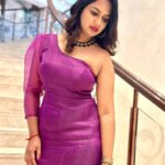 Ariyana Glory Instagram - 💜💜💜 #ariyana #ariyanaglory #dubai🇦🇪 #lovetraveling Costume @firoz_design_studio Waldorf Astoria Dubai Palm Jumeirah