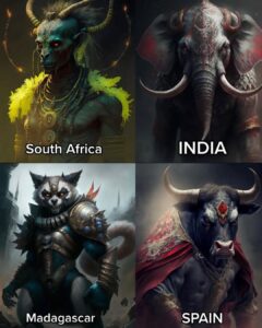 Arjun Rampal Instagram - So cool. AI was asked to turn countries into Villian, I feel India looks more like a hero to me. Maybe just biased. Your views? #mondaymotivation #letsplay #opinion #villian