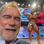 Arnold Schwarzenegger Instagram - Watching @hadi_choopan pose at the @arnoldsports pre-judging! Check out the live stream at the link in my story!!
