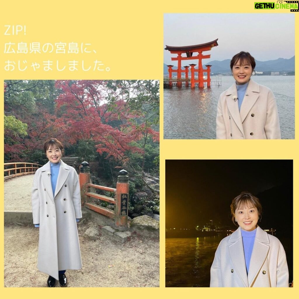 Asami Miura Instagram - ... #広島 #宮島 今朝のZIP!、広島県の宮島に、 おじゃましてきました。 広島の朝、ご一緒できてうれしかったです。 ありがとうございました‼︎ #焼き牡蠣揚げもみじまんじゅうあなごめし串牡蠣ぞうすい #ZIP