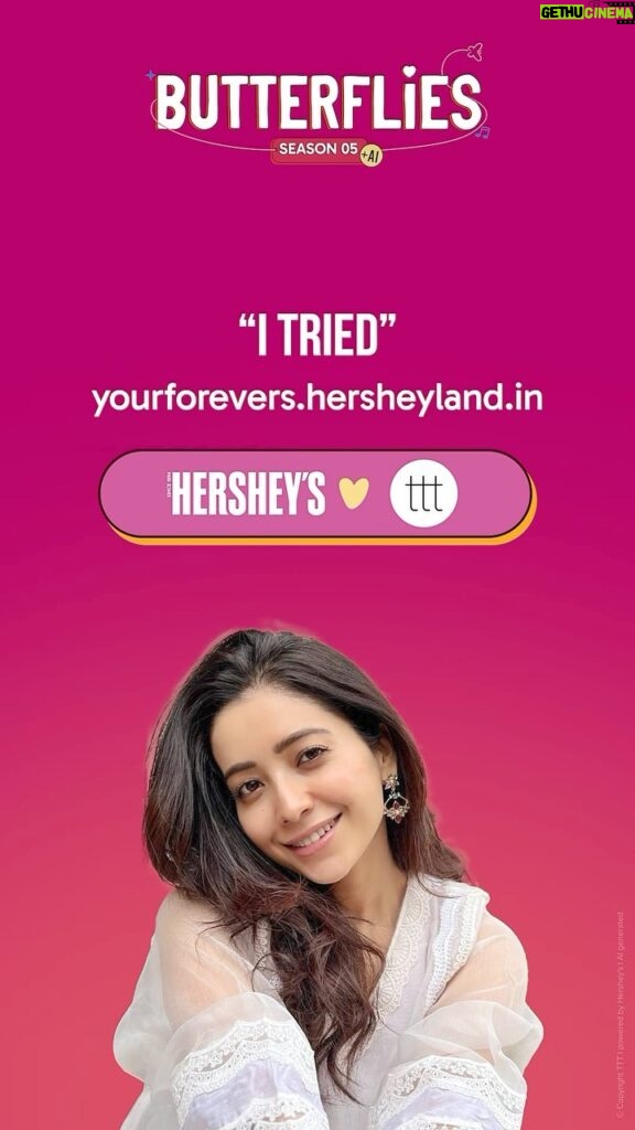 Asha Negi Instagram - This is TOO CUTE! I generated a unique song for my BFF on this portal. 😍😍😍 It's such an amazing Valentine's gift you can give to your friends. You have to try this! Go visit yourforevers.hersheyland.in NOW! 🫶🏼 And don't forget to watch my episode of Butterflies Season 5 powered by @ttt_official and @hersheysindia on YouTube
