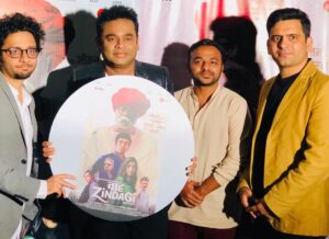 Ashok H Choudhury Instagram - "#HappyBirthday to music legend @arrahman A.R. Rahman Sir. May blessings of joy, health, and a blissful life be with you. #Memory #WaahZindagi #MusicLaunch. Photo with my lovely #MusicDirector @paragchhabra.official & Director @rumystic,most important pillar of both Films ☺️