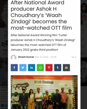 Ashok H Choudhury Instagram - I Can’t express my struggle & feeling in words #WaahZindagi 
Becomes one of the most-watched film on the OTT With its Unique story line ..😇🙏 WaahZindagi‘ becomes one of the most-watched film on the OTT platform With its Swadeshi concept ,Unique story line ,online videos and dialogue that has gone viral, Waah Zindagi is stepping up the tempo.The movie was made available digitally in 190 countries via ZEE5  AND Pictures, and Zee Cinema. 

#Waahzindagi #Celebratingwaahzindagioneyear

What would you choose Between Love & Life ??? 

Recommend you watching #WaahZindagi Critically Most Aclamied Film ,An unpredictable story  ZEE5  App. Click here to watch it too https://www.zee5.com/movies/details/waah-zindagi/0-0-1z566057 

“ना हारनो ज़रूरी ना जितनो ज़रूरी ज़िंदगी खेल है खेलना ज़रूरी है “ 
Please watch if you haven’t .

https://www.filmcompanion.in/amp/story/streaming/best-shows-on-web-ott-january-week-2-atrangi-re-campus-diaries-waah-zindagi-cubicles-s2-disney-hotstar-zee5-sony-liv

https://www.sangritoday.com/after-national-award-producer-ashok-h-choudharys-waah-zindagi-becomes-the-most-watchedottfilm. Sangri Today @rumystic @paragchhabra.official  @shivazzafilm @prashantdhoot5121 @sameer_pahadiya_ @official_jsmr_casting @chalanaprateek @anurag.trivedi @naveenkasturia @plabita.manu @suneetameenaaddl.dcp @bhishm_singh @mirchilovesarah @zee5 @junjaram_thory @sangriinternet @roscozeus @hemantsonips