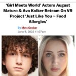 August Maturo Instagram - We are so excited to announce our new project. We are producing and starring in this film together and our hope is that this film will save lives and create a kinder world for people who live with food allergies.