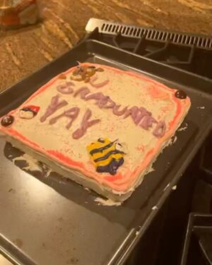 August Maturo Instagram - I just finished high school & @mckennagraceful made me a cake 😳👀 also go stream #youruinednirvana