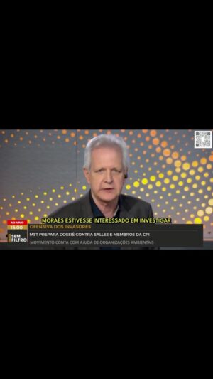 Augusto Nunes Instagram - Já que vive à caça de autores de atos antidemocráticos, o que espera o ministro Alexandre de Moraes para enxergar o que fazem os extremistas de esquerda acampados no MST?