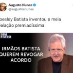 Augusto Nunes Instagram - Link do vídeo nos stories. #augustonunes #rumble #jornalismo #joesleybatista
