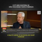 Augusto Nunes Instagram - O PT não existiria se não houvesse tanta pobreza. Se a desinformação não fosse tanta, não existiria Lula. #jornalismo #noticias #curso #cursoonline #revista