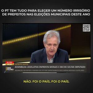 Augusto Nunes Instagram - O PT tem tudo para eleger um número irrisório de prefeitos nas eleições municipais deste ano. 

#noticias #jornalismo #brasilia #brasil #revista #informação