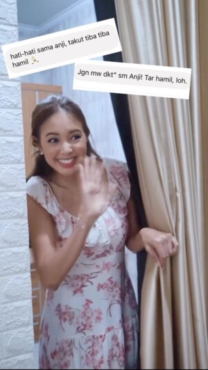 Aurélie Moeremans Instagram - yang ada di pikiran netizen ketika aku ketemu mas Anji 🙄