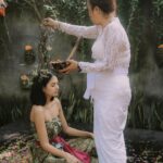 Aurélie Moeremans Instagram - “ Who would have thought a young girl as cheerful as you actually carried so much trauma inside for so long! Your soul is exhausted, Aurélie. It’s time to let go.. “ kata ibunya.. Saya ngga pindah agama, tenang. Bukan siraman juga! lol Ini ritual adat Bali : Melukat. Melukat berasal dari kata “Sulukat” yakni Su yang berarti Baik dan Lukat yang artinya Pensucian. Dalam bahasa Indonesia, lukat memiliki arti melepaskan sesuatu dari kita. “ Trauma creates changes you don’t choose. Healing is about creating change that you do choose. “ Semoga semua yang membaca ini diberi kesehatan, kebahagiaan dan ketenangan hati, selalu.♥️ Bali, Indonesia