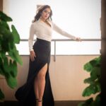 Avika Gor Instagram - Black, White & everything right 🖤🤍 Photography @sudhakar.bichali Stylist @soigne_official_ Outfit @papzclothing Earrings @aadiraabyaarushi
