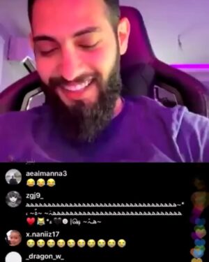 Aziz Bader Instagram - 👨🏻‍🦲مداخلة رسلان عبدالحفيظ في أحد البثوث 
@asakimdowin