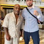 Bakhodir Jalolov Instagram - Legend @miketyson 👑 see you Tashkent Tyson aka 🫡 Kingdom Tower, Riyadh - ksa