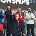 Bakhodir Jalolov Instagram - AlhamdulilLah ✌🏻 My president 🤍