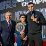 Bakhodir Jalolov Instagram - AlhamdulilLah ✌🏻 My president 🤍