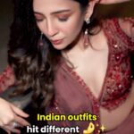 Barkha Singh Instagram - Just me in my ✨desi girl era✨ #SarinotSorry #indianoutfits #Sari #lehenga #traditional #desigirl Indian outfits >>>>