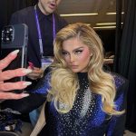 Bebe Rexha Instagram - Glam on @beberexha Hair @peteburkill for @fifaworldcup Jaddah, Saudi Arabia