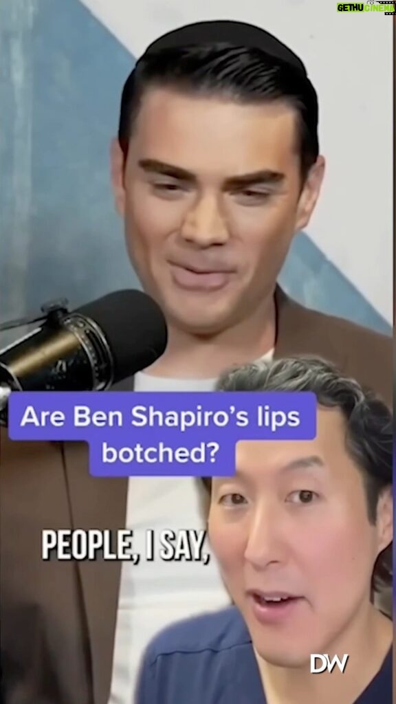 Ben Shapiro Instagram - Apparently people think I use lip filler. Um…no.