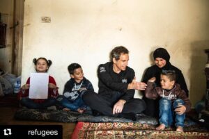 Ben Stiller Instagram - I loved meeting this family in Lebanon last week. #WithRefugees 
Repost @refugees with @get_repost
・・・
They finish each others sentences...⁣
⁣
... and they've been through an unimaginable journey.⁣
⁣
Twins Razan and Yazan fled Syria with their family when they were just 4 months old. Now 8 years old - as old as the Syrian conflict - the twins spent some time with our Goodwill Ambassador, @BenStiller, when he was in Lebanon last week.⁣
⁣
Photo: UNHCR/Michael Muller ⁣
⁣
#BenStiller #Lebanon #Syria #twins #twinning #children #Syrians #kids