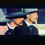 Ben Stiller Instagram - I’ll always stop and watch this, purely for coolest wardrobe, attitude and facial hair. They rock the ‘staches fully and without irony. And pull it off without question. #kurtrussell #SamElliot #BillPaxton the Man, @officialstephenlang #moustache, @valkilmerofficial, #thomashadenchurch #longcoat #90s #envious #I’myourhuckleberry