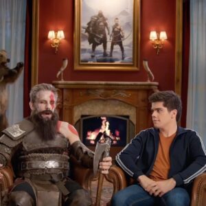 Ben Stiller Instagram - You could say basing your whole parenting style on #GodofWarRagnarok sounds crazy, but you’d be wrong. #playstationpartner @playstation @santamonicastudio