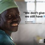 Ben Stiller Instagram - Wanted to say Congratulations to one of the unsung heroes of the global refugee crisis: 2018 @refugees #NansenAward winner, Dr Evan Atar Adaha. Dr Evan Atar Adaha has spent 20 years providing lifesaving medical services to people forced to flee conflict in Africa. In Bunj, South Sudan, he runs the only functional hospital, serving around 200,000 people, including 144,000 refugees. Dr. Atar and his team deliver vital care in extremely challenging conditions: the hospital has no general anaesthesia, x-ray machines, operational theatre lighting, or blood bank. Yet their they carry out almost 60 operations per week. Amazing. His work shows how one person can make a huge difference. "We don't give up, we still have hope” #Community #WithRefugees #UNHCR Tune in for the live broadcast October 1st, 19.30 GMTon www.facebook.com/unhcr