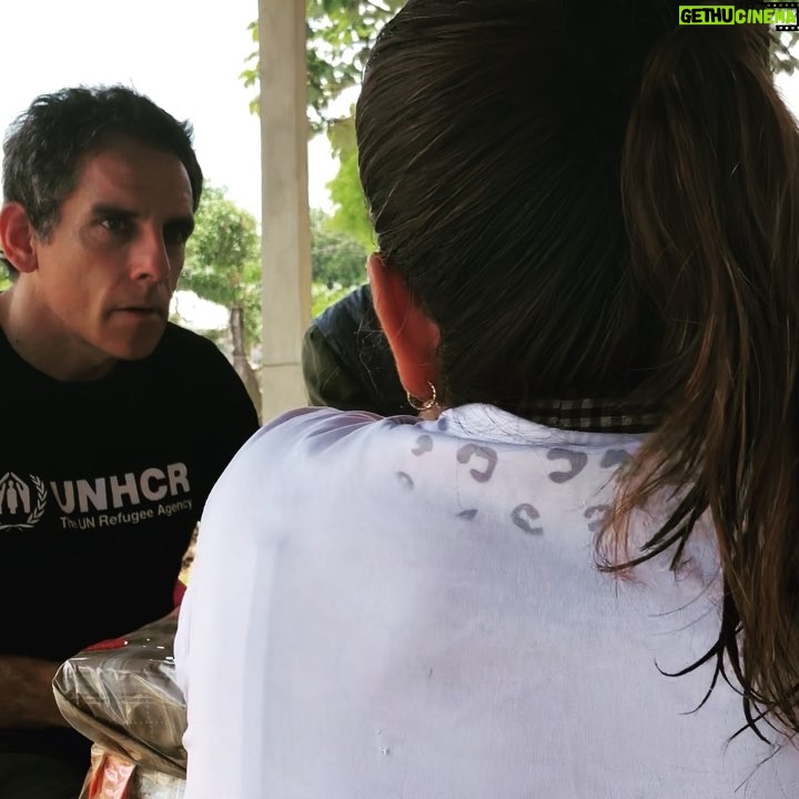 Ben Stiller Instagram - A snippet of an interview with the first family I met in Guatemala on my recent mission with @refugees to Northern Central America . This mother, who’s face we can’t show because she fears retribution from gangs back in El Salvador, was explaining that her sons hair got really long because he was afraid to leave the house to get it cut. Gangs were intimidating him and his father and the whole family. So they had to flee the place they lived all their lives. @refugees helps them with rent and supplies for a small food stand they run from the same room they sleep in. The smart, elegant guy translating is James, who works the field in this region. I’ve met many people working with UNHCR like him who have a huge passion for helping others. Their work and commitment are really inspiring and the backbone of what @refugees does. #withrefugees