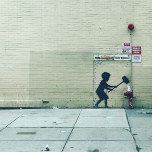 Ben Stiller Instagram - Back in NY.

#grayday #Banksy