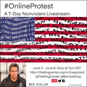 Ben Stiller Instagram - Please join me tonight LIVE at 7pm Eastern with @berniceaking & @thekingcenter. Link in bio. #OnlineProtest aims to drive real, tangible change. Let’s amplify the calls for justice for #GeorgeFloyd, #BreonnaTaylor #AhmaudArbery #BlackLivesMatter