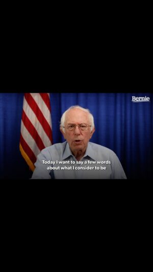 Bernie Sanders Instagram - I want to say a few words about what I consider to be the greatest threat, facing our country and all of humanity.