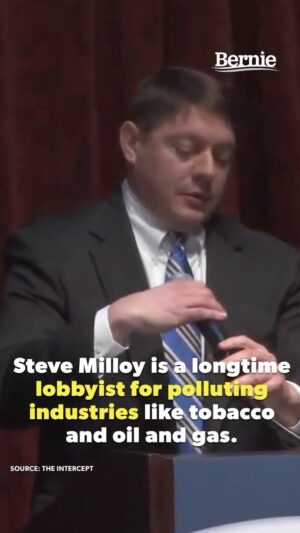 Bernie Sanders Instagram - Shock of shocks! An oil and gas lobbyist thinks Americans breathing in smoke from wildfires, which are a direct result of climate change, is no big deal. WRONG. We must take on Big Oil’s greed and fundamentally transform our energy system away from fossil fuels.