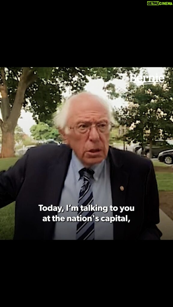 Bernie Sanders Instagram - I hope my colleagues in Washington are breathing in the air and finally waking up to the reality that if we don’t act boldly to address climate change we won’t be leaving much of a planet for future generations.