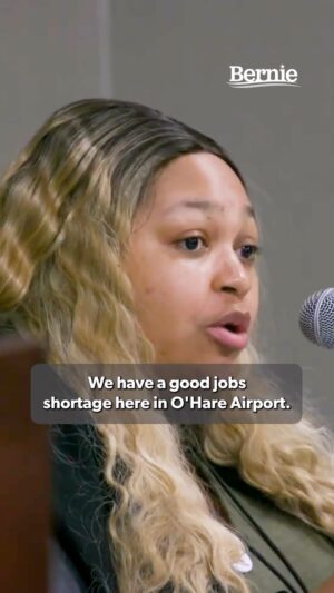 Bernie Sanders Instagram - Let me be very clear. We do not have a ‘labor shortage’ in this country.
What we have is a working class who are saying they aren’t going to work longer hours for lower wages in unsafe conditions while corporations make record profits.