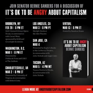 Bernie Sanders Instagram - I hope you enjoy my new book, It’s Okay To Be Angry About Capitalism. 

angryaboutcapitalism.com