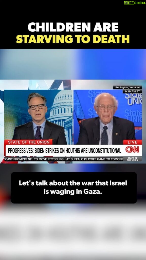 Bernie Sanders Instagram - What’s going on in Gaza right now is a humanitarian catastrophe. Children in Gaza are starving to death. More than 23,000 people in Gaza have been killed and more than 85% of the population displaced. Congress must take action.