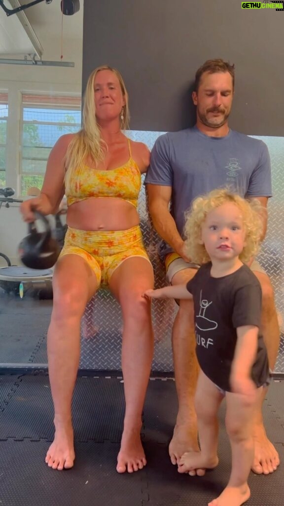 Bethany Hamilton Instagram - Can you do a two min wall sit?! Fun muscle strength challenge right here that can actually relieve back pain and activate your glutes more😃 Grab a friend and or family member and have fun!!! How to do a WALL SIT - Find a clear wall space Line your feet up with your hips (About a foot apart) Sit down at a 90° angle Knees should line up over feet Twinkle your toes every now and then. 👣 Don’t use your arms for support 🙃 If you don’t reach two minutes don’t be discouraged😄 but if you don’t mind I’ll set a goal for you and maybe you can aim reach two minutes at some point!