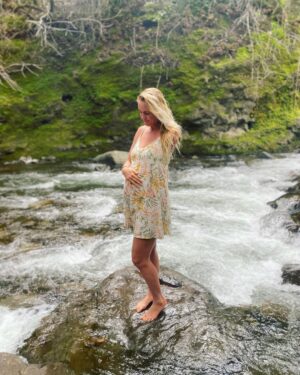 Bethany Hamilton Instagram - The blessing of being able to bear, and sustain a new life is never lost on me. 

“When a woman is giving birth, she has sorrow because her hour has come, but when she has delivered the baby, she no longer remembers the anguish, for joy that a human being has been born into the world.”
‭‭John‬ ‭16:21‬