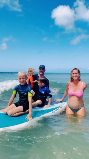 Bethany Hamilton Instagram - We’ve got SIX of us on board!!! 🤰🏼🥳🏄🏼‍♀️🤗☀️

Adam and I, and our whole fam, are so excited to be growing our family! I believe that life is a gift, and each and every life has value. 
As Psalm 139:13-16 says it: “For you formed my inward parts; you knitted me together in my mother’s womb. I praise you, for I am fearfully and wonderfully made. Wonderful are your works; my soul knows it very well. My frame was not hidden from you, when I was being made in secret, intricately woven in the depths of the earth. Your eyes saw my unformed substance...”

Every single human life is fearfully and wonderfully made, and I believe should be viewed that way! How beautiful to know you were intentionally made by God. It can bring so much meaning to your life: that you are loved. That you are wonderful. That you have purpose. That you are no accident. 💯

8 years in to motherhood, I’ve realized that I value my children more than I value “my” time. I value my family more than I value other things like certain types of wealth or success. I believe a joy-filled family is wealth, and to know God, that is the most beautiful and precious wealth of all. We can pursue so many things in life, but what if we pursued what is right in front of us: the beautiful blessing that is family?! 

To those of you that know this blessing, I hope you are reminded and encouraged to fully embrace your gifts too. 
Adam and I are overjoyed and looking forward to welcoming our little bundle of joy this summer!