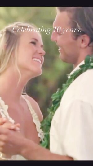 Bethany Hamilton Instagram - Celebrating 10 years today😭🥰🤗

What therefore God has joined together, let not man separate. Feeling deeply grateful for this milestone in our marriage. 
I love sharing life with my husband Adam and I’m so grateful for where we are today.  It is such a blessing to be his wife. 
A little about what I’ve learned on this journey so far. 
Sharing life with my best friend is amazing. 
We need the grace of God to carry us through. And we need to live out that grace towards one another.
Marriage is not for the faint in heart. 
Commitment is something that seems to be misunderstood today. There will be challenges but they are so worth working through. 
When you say for better, for worse, for richer, for poorer, in sickness and in health, to love and to cherish, until we are parted by death. This is real. 

Looking forward to continuing this love and doing life together and raising our beautiful children together! ♥️♥️♥️
