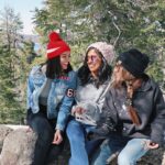 Bethany Mota Instagram - Keep scrolling to find out what happens when you throw snowballs at my friends while we are trying to take a cute picture.. 😂 Big Bear Lake, California