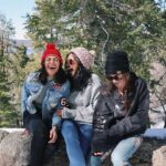 Bethany Mota Instagram - Keep scrolling to find out what happens when you throw snowballs at my friends while we are trying to take a cute picture.. 😂 Big Bear Lake, California