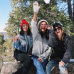 Bethany Mota Instagram - Keep scrolling to find out what happens when you throw snowballs at my friends while we are trying to take a cute picture.. 😂 Big Bear Lake, California