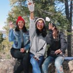 Bethany Mota Instagram - Keep scrolling to find out what happens when you throw snowballs at my friends while we are trying to take a cute picture.. 😂 Big Bear Lake, California