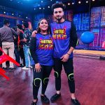 Bharti Singh Instagram - Finally show done #khatrakhatrakhatra with @bharti.laughterqueen @saajzofficial @punitjpathakofficial @haarshlimbachiyaa30 @colorstv @voot Parmotion song Bechari #bechari @timesmusichub @bigbashofficial @kkundrra @divyaagarwal_official