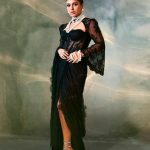 Bhumi Pednekar Instagram - Make it retro 🖤 Outfit - @shehlaakhan Jewellery- @diamantinafinejewels Styled by - @mohitrai with @shubhi.Kumar Photographed by - @tejasnerurkarr
