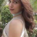 Bhumi Pednekar Instagram - This song makes me want to ❤️ #bhakshak #promotions . . . Wearing @anavila_m @azotiique Makeup @niccky_rajaani Hair @the.mad.hair.scientist Styled by @pranita.abhi Shot by @amritaroraphotography
