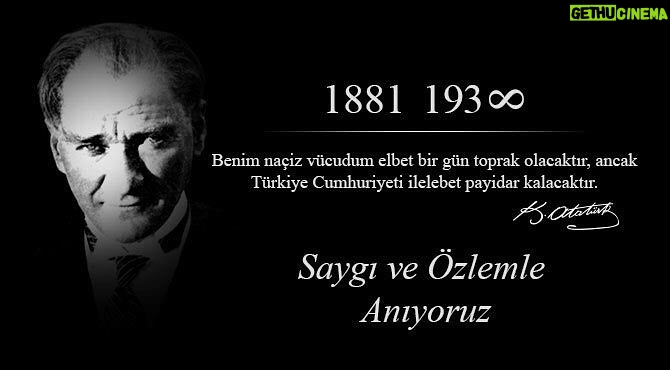 Bilal Hancı Instagram - Ulu önder Mustafa Kemal Atatürk'ü ölümünün 78. yıldönümünde sevgi, saygı ve sonsuz bir hasretle anıyoruz. 🇹🇷🇹🇷🇹🇷 #10kasım